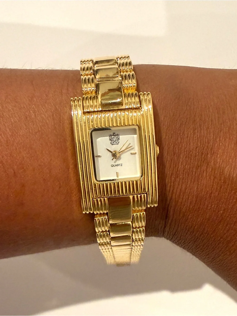 Vintage Paolo Gucci Gold-Tone Bracelet Watch